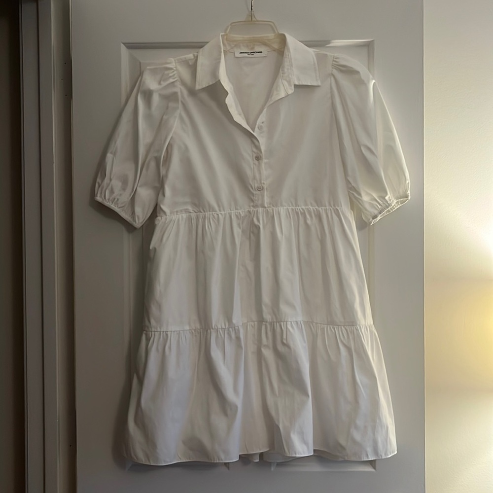 Amanda Uprichard Collared White Dress